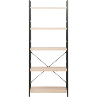 Etajeră Deco Columbus 5 63x30x158 (MBCOL5-JJLVC-M37BLK) imaginea #2 — magazin online Desire.md