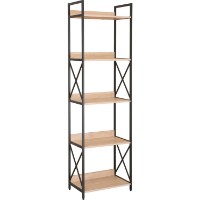 Etajeră Deco Karl 5 51x30x177 (MBKAR5-JJLVC-M37BLK)