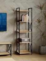 Etajeră Deco Karl 5 51x30x177 (MBKAR5-JJLVC-M37BLK) imaginea #3 — magazin online Desire.md