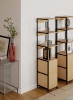 Etajeră Deco Lanta S 33x41x176 (MBLANS-JJLVC-M37BLK) imaginea #2 — magazin online Desire.md