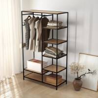 Etajeră Deco Regan 103x43x173 (CREG-JJLVC-M37BLK) imaginea #3 — magazin online Desire.md