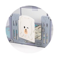 Pătuț pliabil Chipolino Amico 180x200cm With Door Grey (KOIAM0251GY) imaginea #3 — magazin online Desire.md