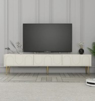 Comodă TV Trendy Lyon 43 Cream/Gold 180x43x35cm GTR006395