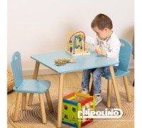 Măsuță pentru copii cu scaune Chipolino Blue MDF (DIWH02430323) imaginea #2 — magazin online Desire.md