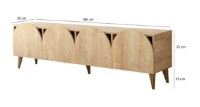Comodă TV Trendy Mesta Oak 180x50x35cm GTR000339 imaginea #5 — magazin online Desire.md