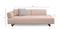 Canapea Trendy Infinit Beige 220x90x80cm GTR003061 imaginea #10 — magazin online Desire.md