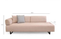 Canapea Trendy Infinit Beige 220x90x80cm GTR003061 imaginea #9 — magazin online Desire.md