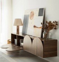 Comodă TV Trendy Nuca Mesta Walnut 180x35x35cm GTR000341 imaginea #2 — magazin online Desire.md