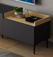 Comodă TV Trendy Mia Anthracit/Oak/Black 160x48x37cm GTR000206 imaginea #2 — magazin online Desire.md