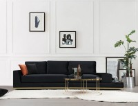 Canapea Trendy Linie Black 320x102x84cm GTR003707