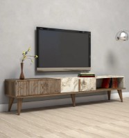 Comodă TV Trendy Milano Walnut/White Marble 180x40x35cm GTR000113 imaginea #2 — magazin online Desire.md