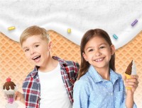 Nisip cinetic Kinetic Sand Playset Ice Cream Treats (6068200) imaginea #4 — magazin online Desire.md