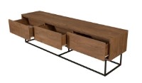 Comodă TV Trendy Milo 180 Walnut/Black 180x50x40cm GTR000379 imaginea #3 — magazin online Desire.md