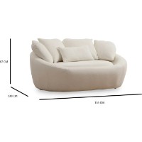 Диван Trendy Midye Love Seat Cream 120x155x67cm GTR003181 фото №3 — интернет-магазин Desire.md