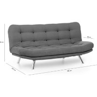 Диван Trendy Misa Grey 200x105x95cm GTR003075 фото №7 — интернет-магазин Desire.md