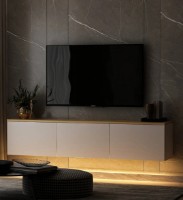 Comodă TV Trendy Neon White/Oak 160x35x23cm GTR006333 imaginea #5 — magazin online Desire.md