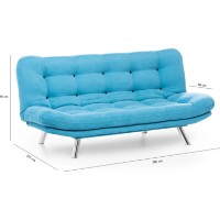 Диван Trendy Misa Light Blue 200x105x95cm GTR003080 фото №2 — интернет-магазин Desire.md