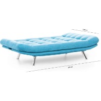 Диван Trendy Misa Light Blue 200x105x95cm GTR003080 фото №7 — интернет-магазин Desire.md