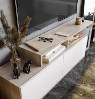 Comodă TV Trendy Nexera Oak/White 150x43x35cm GTR006391 imaginea #2 — magazin online Desire.md