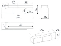 Comodă TV Trendy Nexera Walnut/Black 150x43x35cm GTR006392 imaginea #4 — magazin online Desire.md
