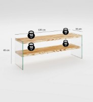 Comodă TV Trendy Niagara 1004 Oak 120x45x35cm GTR000311 imaginea #4 — magazin online Desire.md