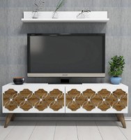 Comodă TV Trendy Nissan Walnut/White 120x40x31.8cm GTR000052