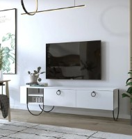 Comodă TV Trendy Norfolk White/Black 150x44x36cm GTR000042 imaginea #1 — magazin online Desire.md