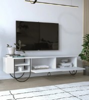 Comodă TV Trendy Norfolk White/Black 150x44x36cm GTR000042 imaginea #2 — magazin online Desire.md