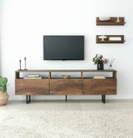 Comodă TV Trendy Onda Walnut/Black 170x50x30cm GTR000351