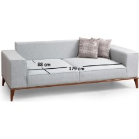 Canapea Trendy Montana Grey 223x91x85cm GTR003081 imaginea #4 — magazin online Desire.md
