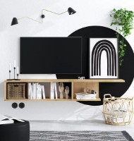 Comodă TV Trendy Pan DEC0069 Oak Sapphire 150x26x24cm GTR000021