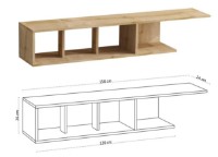 Comodă TV Trendy Pan DEC0069 Oak Sapphire 150x26x24cm GTR000021 imaginea #3 — magazin online Desire.md