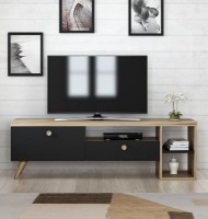 Comodă TV Trendy Parion Oak/Black 150x47x35cm GTR000193
