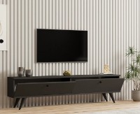 Comodă TV Trendy Paris Anthracit/Black 160x35x25cm GTR006338 imaginea #4 — magazin online Desire.md