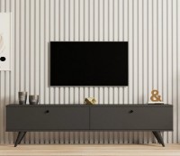 Comodă TV Trendy Paris Anthracit/Black 160x35x25cm GTR006338 imaginea #1 — magazin online Desire.md