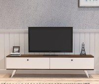 Comodă TV Trendy Paris White/Walnut 160x35x25cm GTR006342