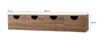 Comodă TV Trendy Patru anotimpuri Walnut 180x35x35cm GTR000334 imaginea #3 — magazin online Desire.md