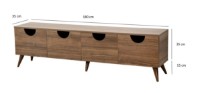 Comodă TV Trendy Patru anotimpuri Walnut 180x50x35cm GTR000333 imaginea #3 — magazin online Desire.md
