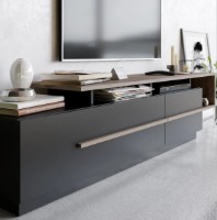 Comodă TV Trendy Pia Black/Walnut 180x46.8x38.9cm GTR006412 imaginea #2 — magazin online Desire.md