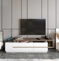 Comodă TV Trendy Pia White/Walnut 180x46.8x38.9cm GTR006413 imaginea #1 — magazin online Desire.md