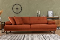 Canapea Trendy Mustang Orange 239x99x83cm GTR003083 imaginea #1 — magazin online Desire.md