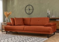 Canapea Trendy Mustang Orange 239x99x83cm GTR003083 imaginea #2 — magazin online Desire.md