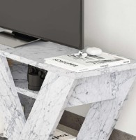 Comodă TV Trendy Pipralla Marble Carrara 110x40x30cm GTR006364 imaginea #2 — magazin online Desire.md