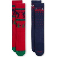 Ciorapi pentru bărbați Nike Everyday Plus Cushioned Winter Wonderland Crew 2 Pairs Multicolor, s.S (HV6939-900)