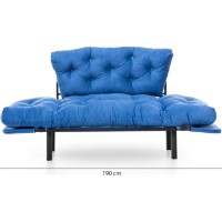 Canapea Trendy Nitta Blue 155x85x70cm GTR003003 imaginea #6 — magazin online Desire.md