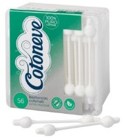 Ватные палочки с ограничителем Cotoneve Bio 56pcs
