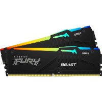 Оперативная память Kingston Fury Beast RGB 32Gb DDR5-6800MHz Kit (KF568C34BBEAK2-32)