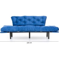 Canapea Trendy Nitta Blue 185x85x70cm GTR003090 imaginea #5 — magazin online Desire.md