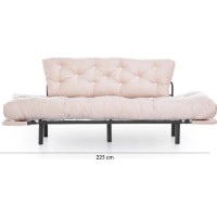 Canapea Trendy Nitta Cream 185x85x70cm GTR003091 imaginea #4 — magazin online Desire.md
