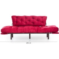 Canapea Trendy Nitta Maroon 185x85x70cm GTR003093 imaginea #6 — magazin online Desire.md